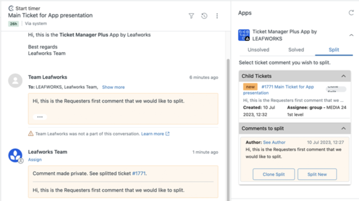 access ticket history in Zendesk