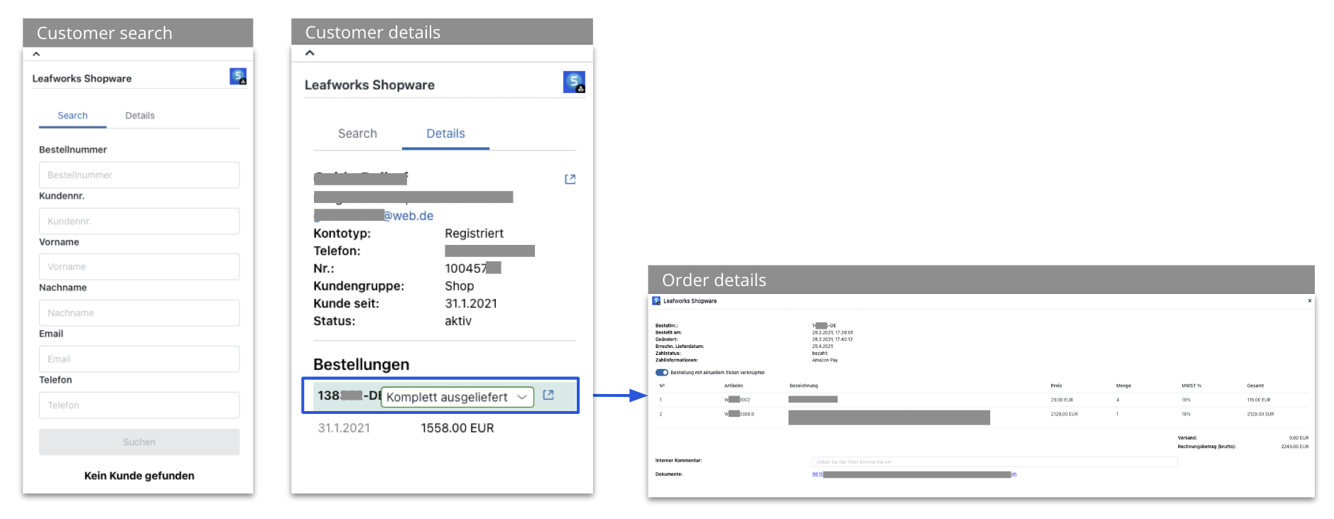 Zendesk Shopware Integration by Leafworks